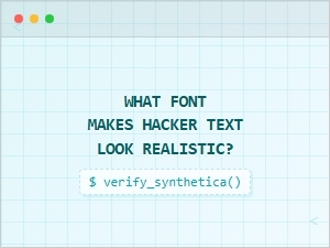 Best Fonts for Realistic Hacker Text