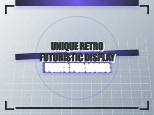 Logo Fonts with Retro Futuristic Style
